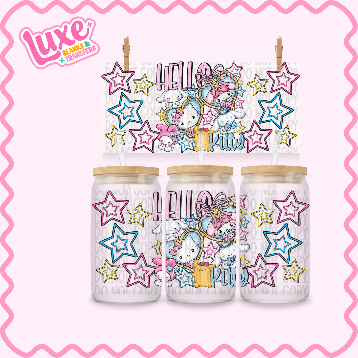 16oz UV DTF Wrap | HK Locket | #3468