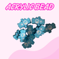 Flatback Acrylic Bead | Blue Bear
