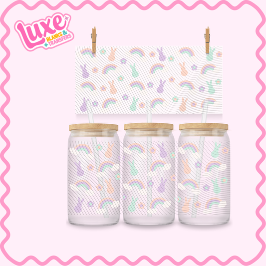 16oz UV DTF Wrap | Rainbows Easter | #2984