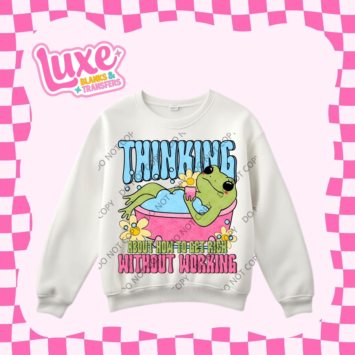 DTF Heat Transfer | Funny Frog | #382