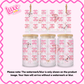 16oz UV DTF Wrap | Pink C/C Butterflies | #2065