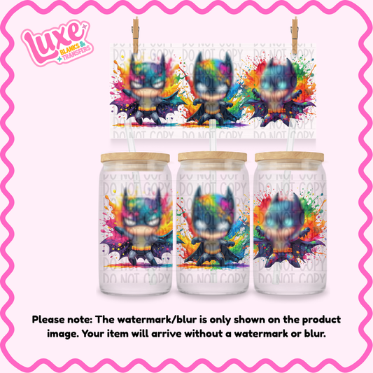 16oz UV DTF Wrap | Cute B4t Guy Colour | #340