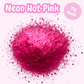 "Neon Hot Pink” Chunky Glitter (75g pouch)