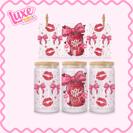 16oz UV DTF Wrap | D.Pepper Drink Bows | #3470