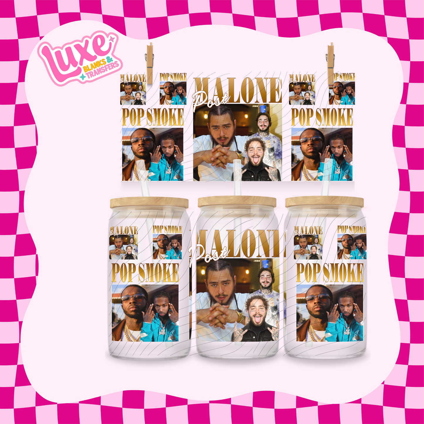 Posty Singer | 16oz UV DTF Wrap | #1721