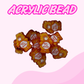 Flatback Acrylic Bead | Oops Bear
