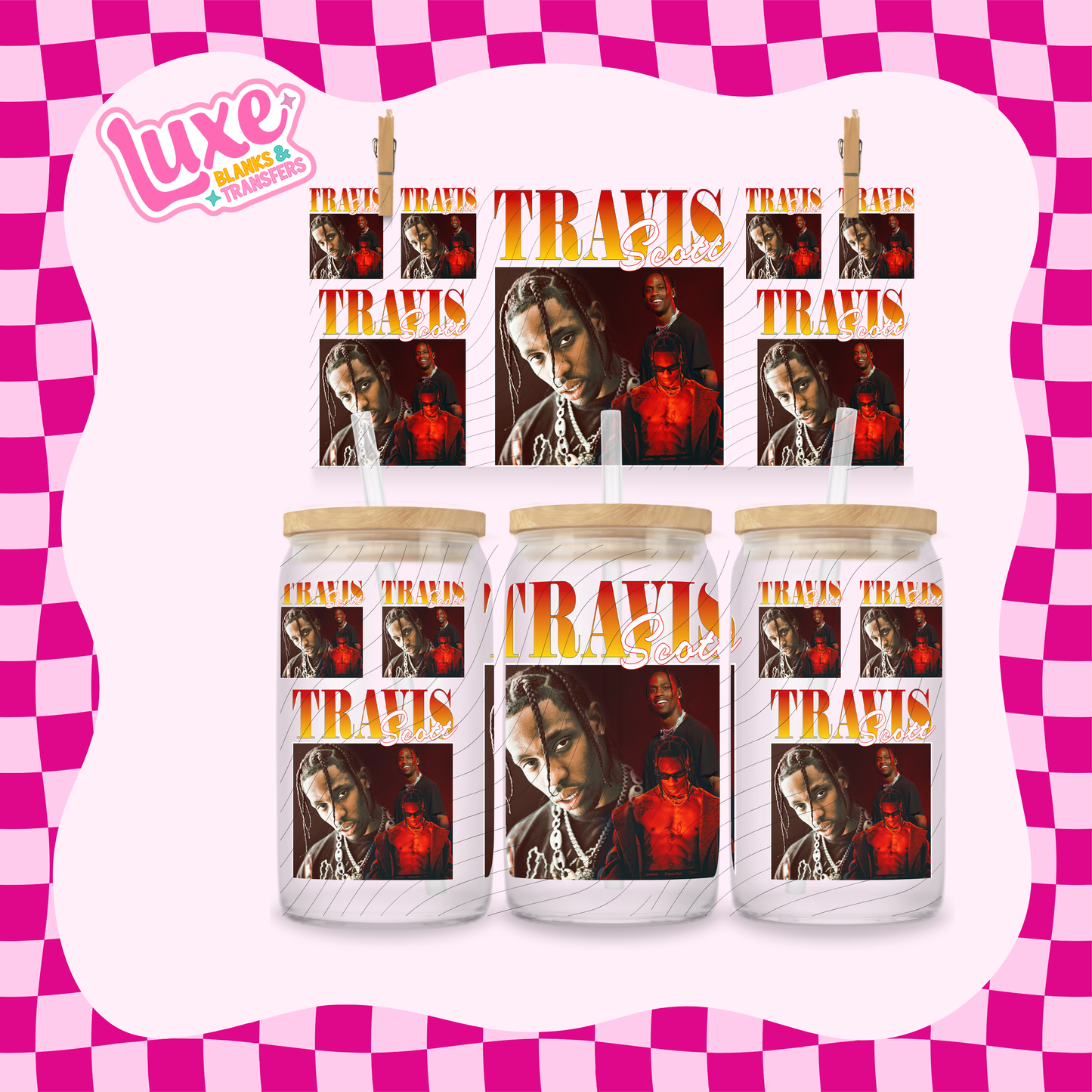 Travis S. Rapper | 16oz UV DTF Wrap | #1723