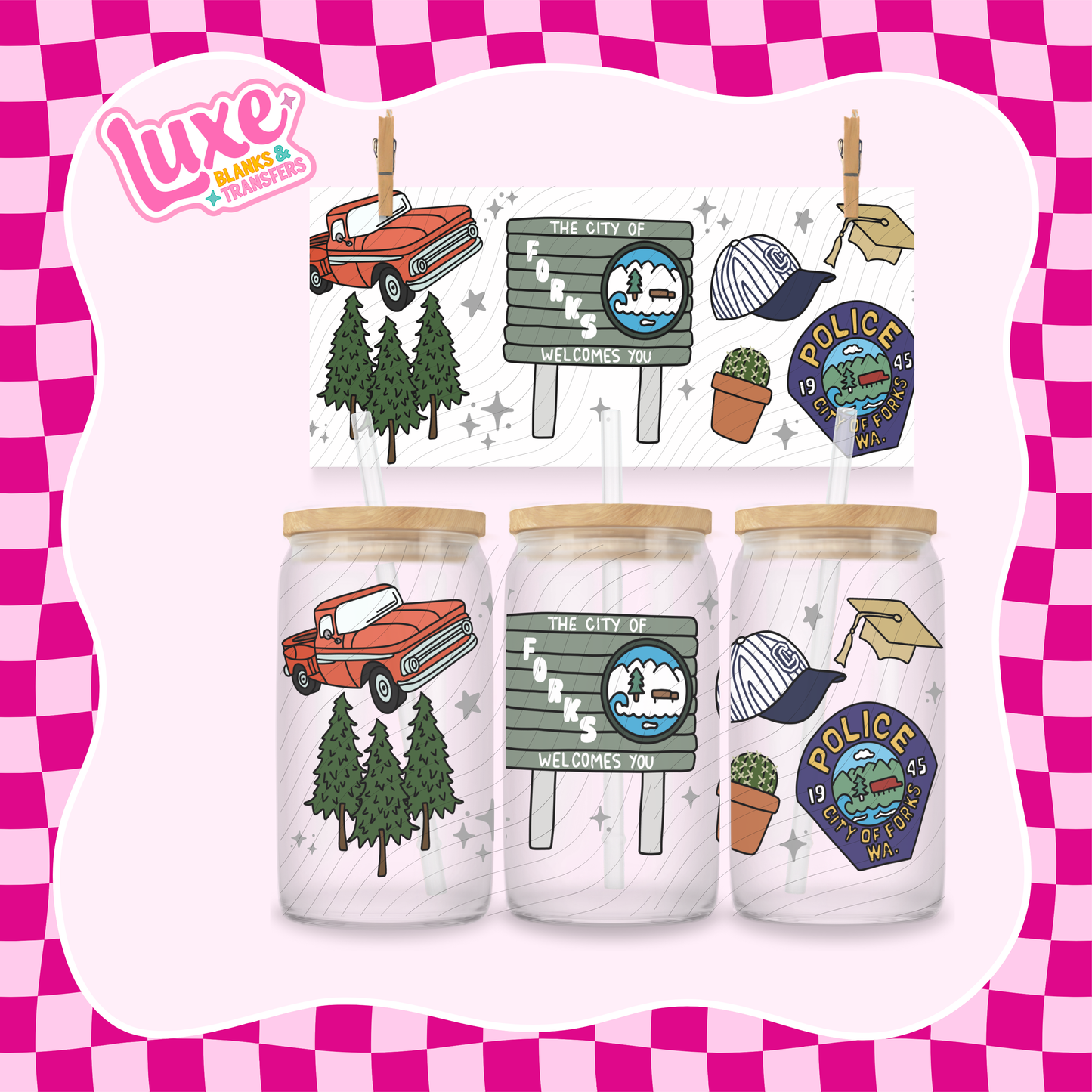 Twilight Forks 2 | UV DTF Wrap | #1228