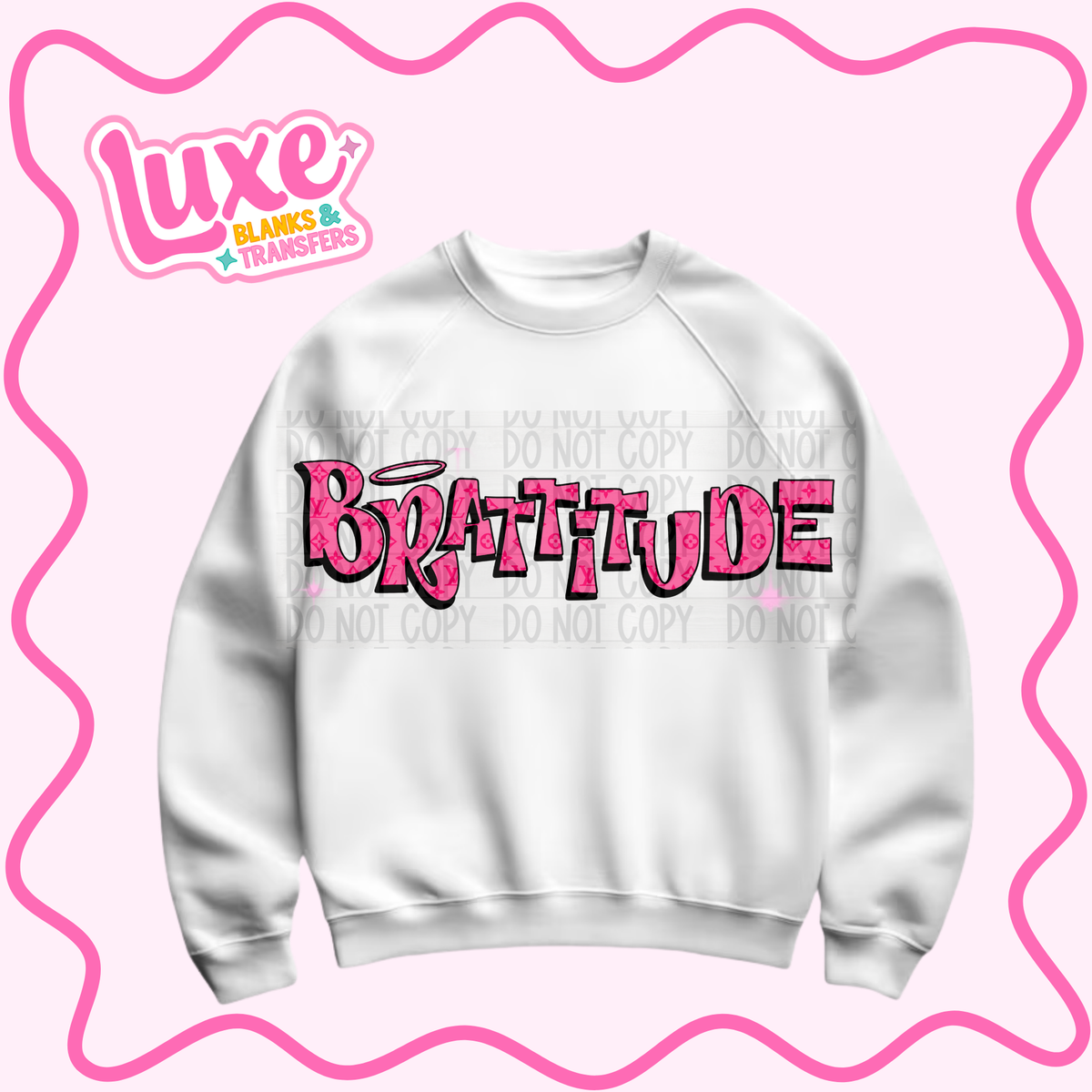 DTF Heat Transfer | Brattitude | #1377