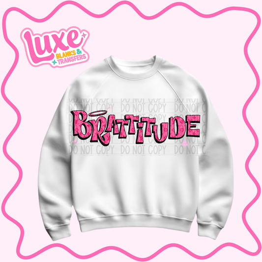 DTF Heat Transfer | Brattitude | #1377