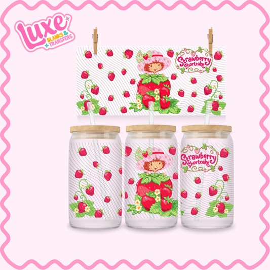 16oz UV DTF Wrap | Strawb. Short | #2988