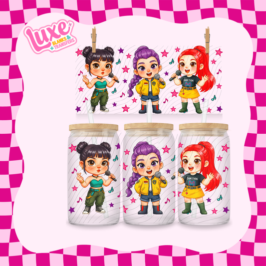 K-Pop Cute | 16oz UV DTF Wrap | #1724