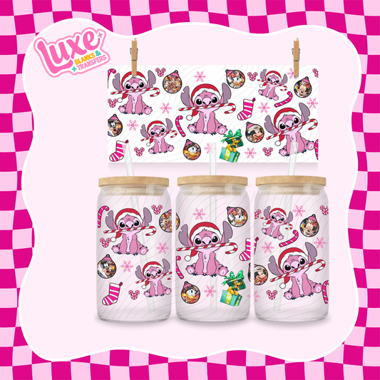 Pink Alien Xmas 4 | UV DTF Wrap | #1127