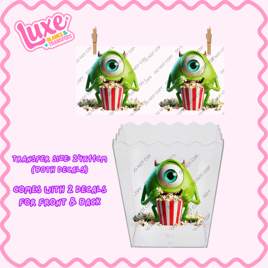 Popcorn/Lolly Bucket UV DTF Transfer | Mike M | #F10