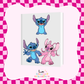 Blue & Pink Alien A5 Journal UV DTF Transfer (#A10)