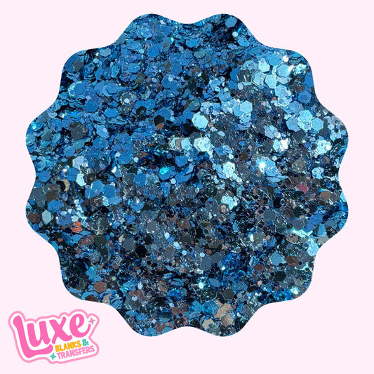 "Blue Steel" Chunky Mix Glitter