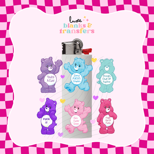 Swear Bears UV DTF Lighter Wrap