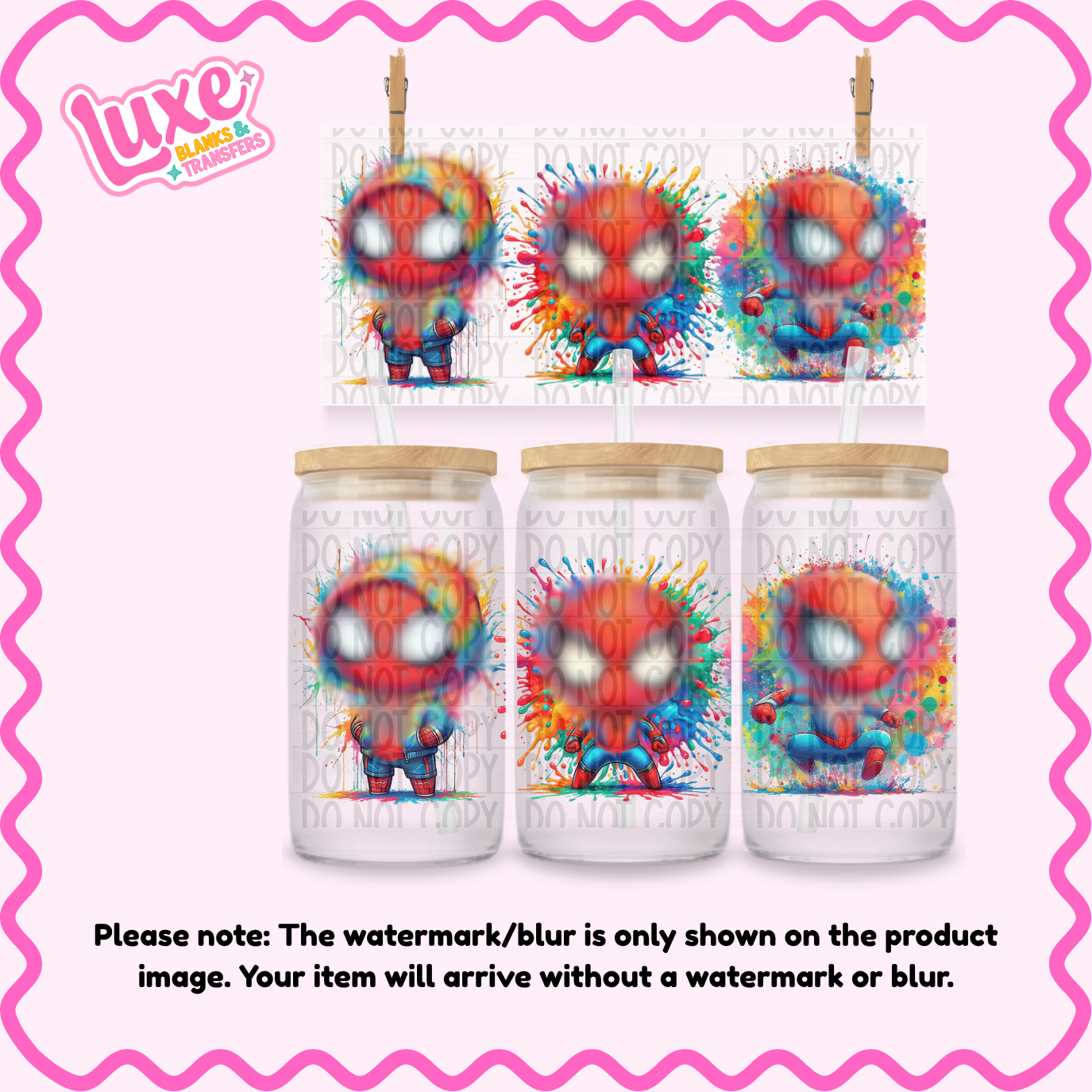 16oz UV DTF Wrap | Sp1d3y Cute | #347