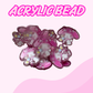 Flatback Acrylic Bead | Pink