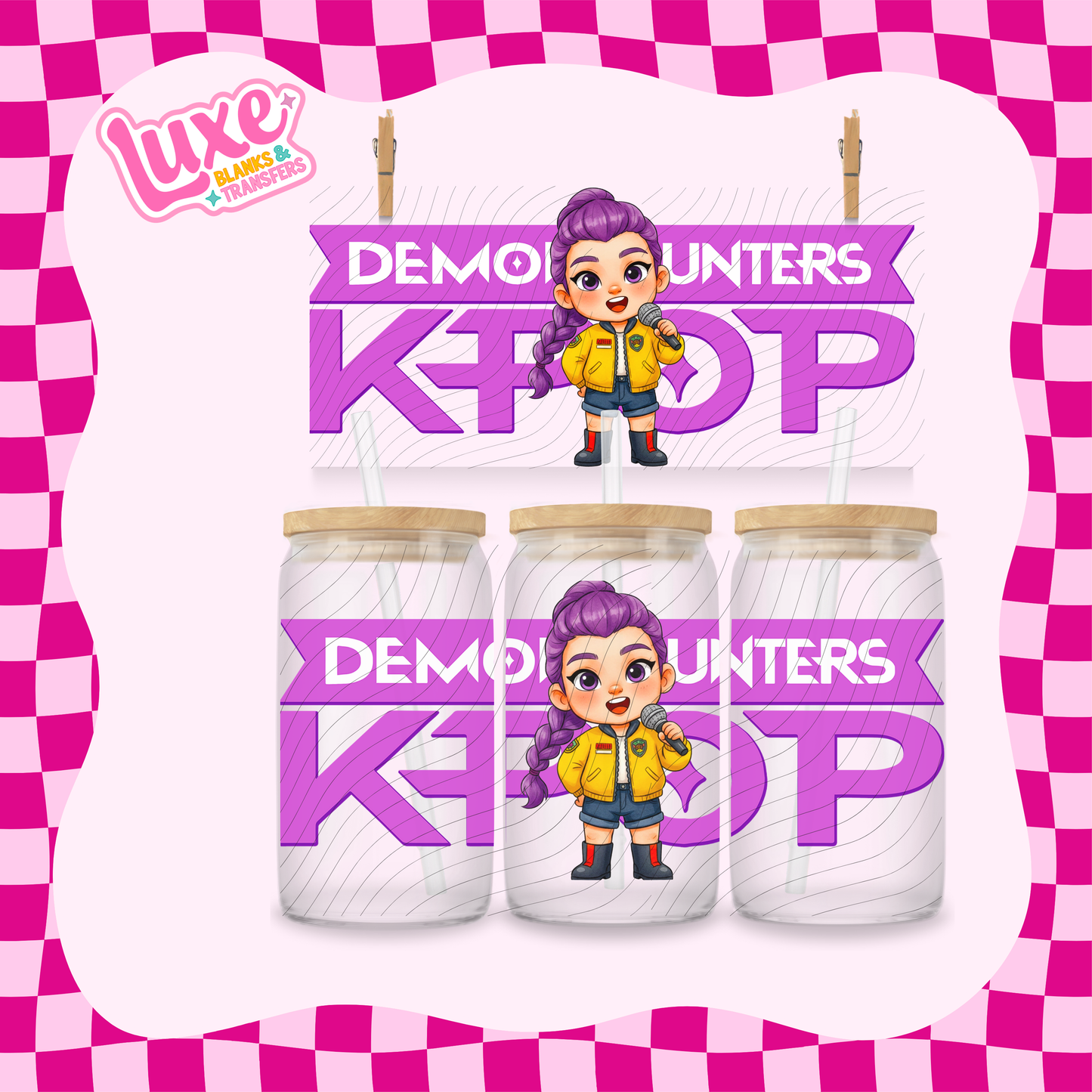 K-Pop Girl 3 | 16oz UV DTF Wrap | #1727