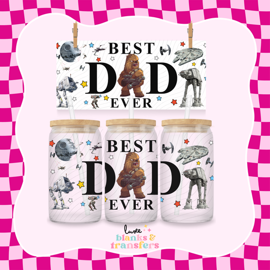 Best Dad 3 UV DTF Wrap (#386)