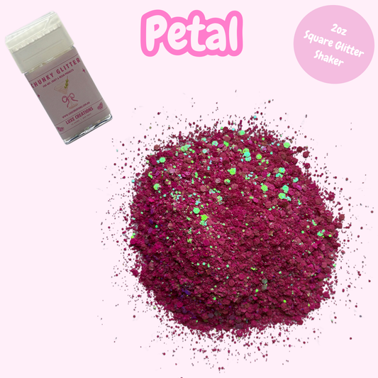 "Petal" Chunky Glitter (2oz Square Glitter Shaker)