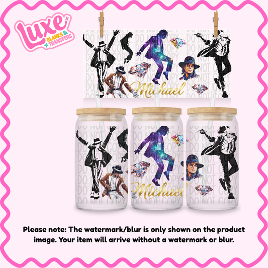 16oz UV DTF Wrap | MJ King of Pop | #3955