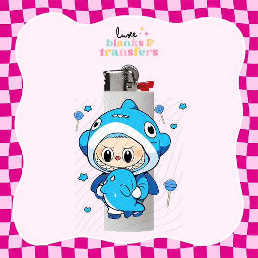 Blue Bubu UV DTF Lighter Wrap