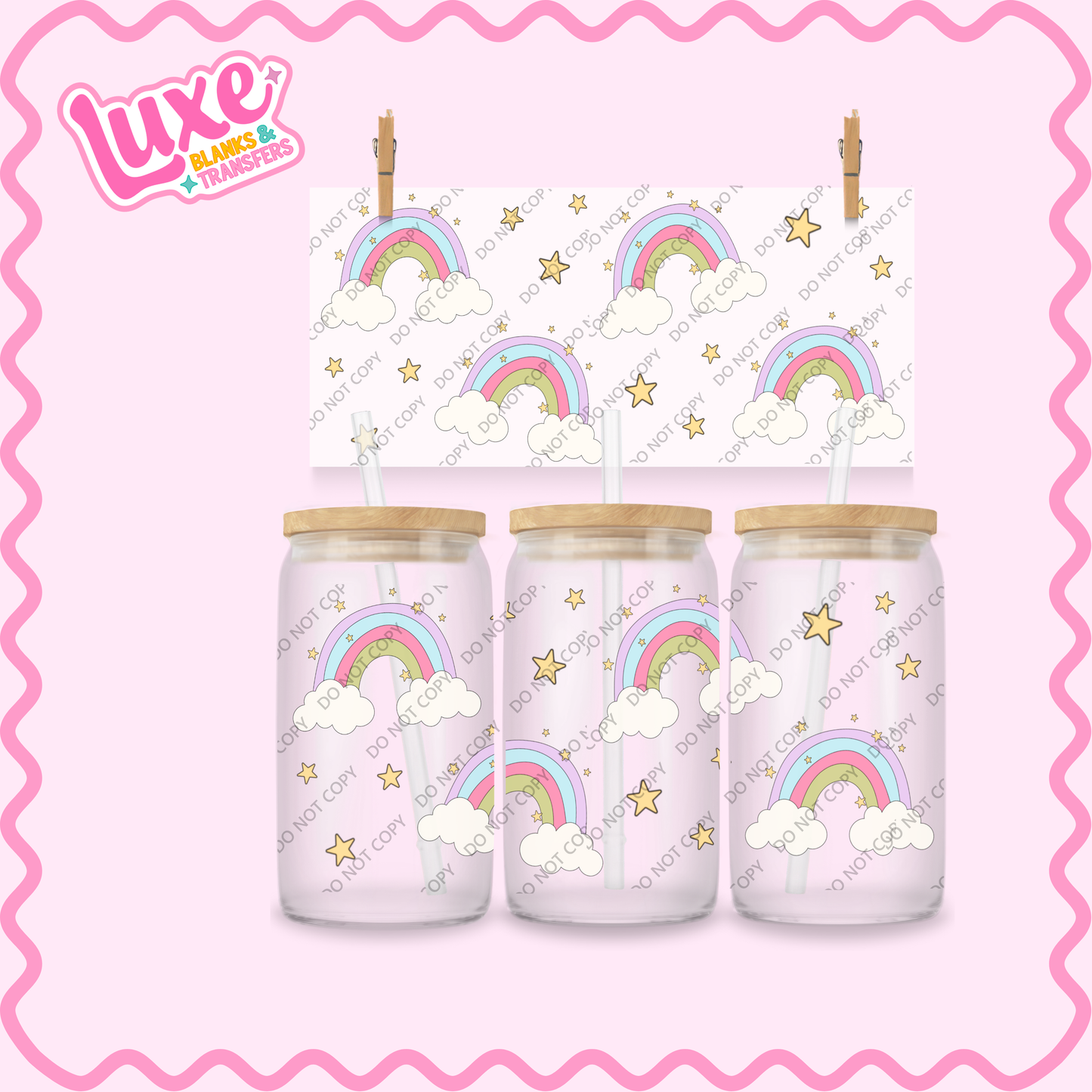 16oz UV DTF Wrap | Rainbows | #2207