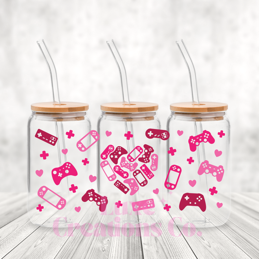 Pink Gamer UV DTF Wrap (#68)
