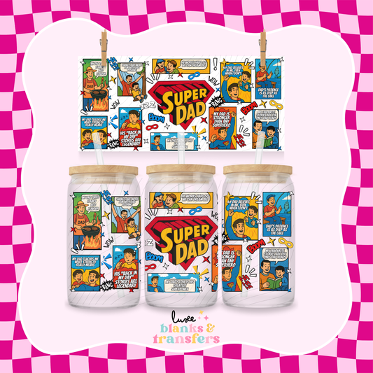 Super Dad 1 UV DTF Wrap (#389)