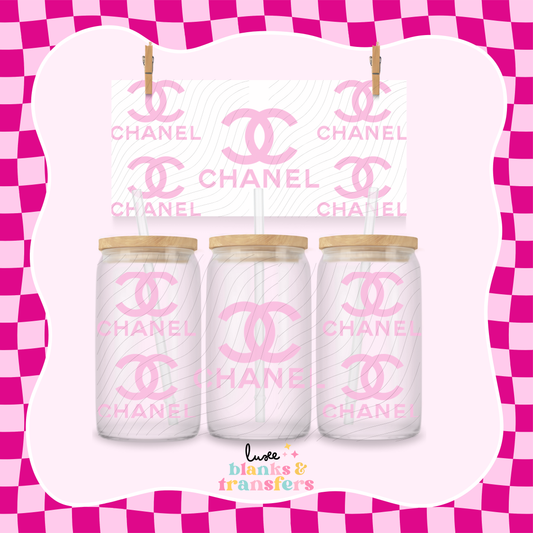 C Brand Pink UV DTF Wrap by Luxe (#716)