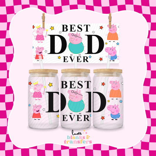 Best Dad 5 UV DTF Wrap (#391)