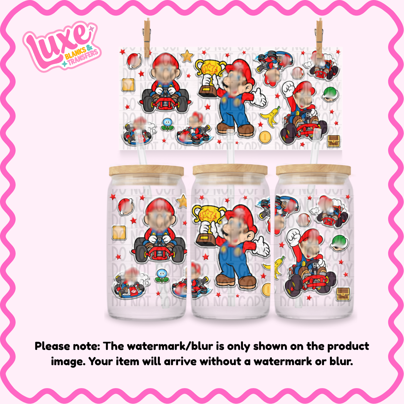 16oz UV DTF Wrap | Game Character Red Brother | #364