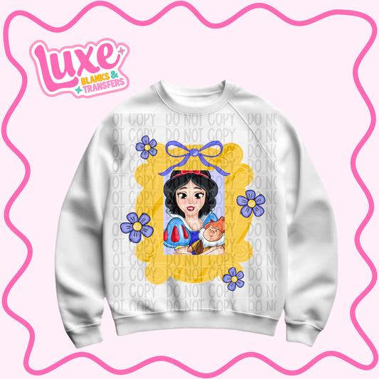 DTF Heat Transfer | Snow Princess Frame | #846