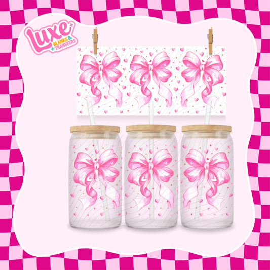Pink Bows | UV DTF Wrap | #1233