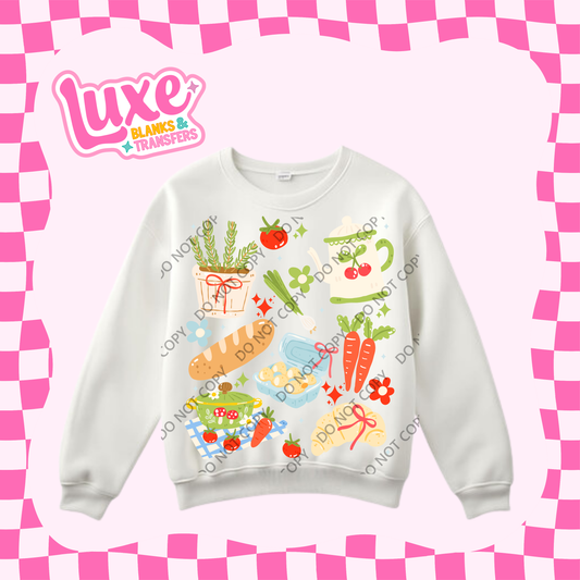 DTF Heat Transfer | Cutesy Coquette Picnic | #395