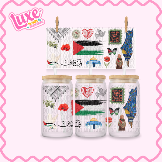 16oz UV DTF Wrap | Palestine | #2510