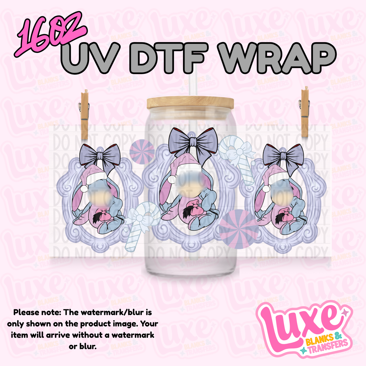 16oz UV DTF Wrap | D0nkey Frame Xmas | #4323