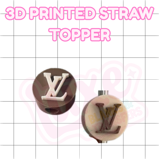 3D Printed Straw Topper | Boujee
