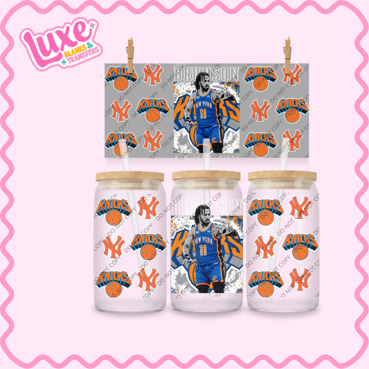 16oz UV DTF Wrap | J.Brunson Basketball Player NBA Knicks | #2113
