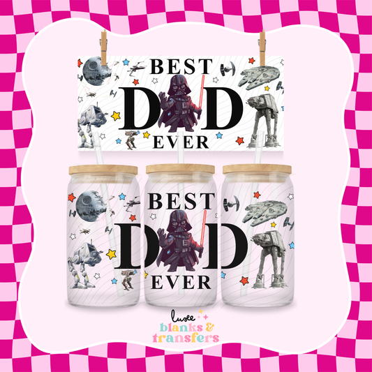 Best Dad 6 UV DTF Wrap (#395)
