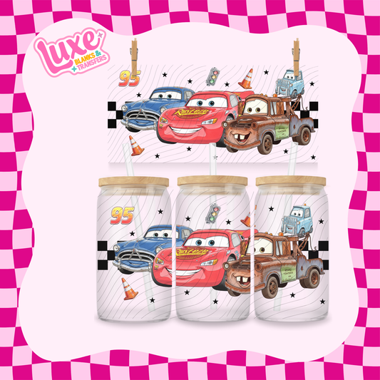 Cars Friends | 16oz UV DTF Wrap | #1736