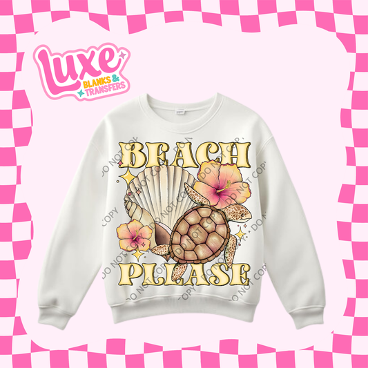 DTF Heat Transfer | Beach Please | #399