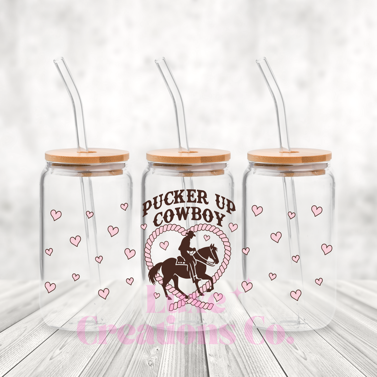 Pucker Up Cowboy UV DTF Wrap (#63)