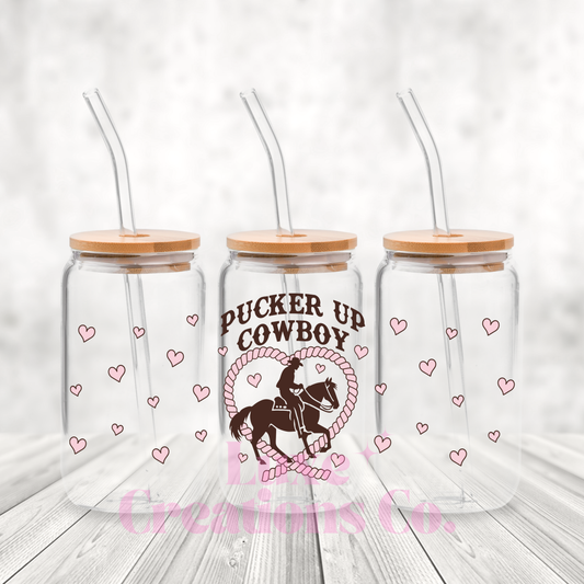 Pucker Up Cowboy UV DTF Wrap (#63)
