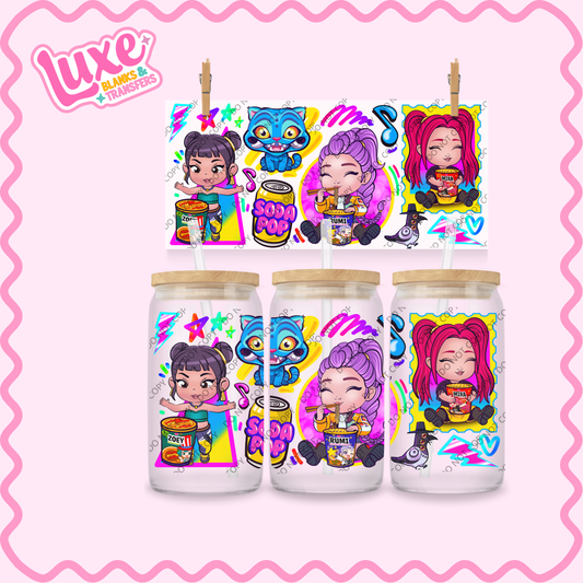 16oz UV DTF Wrap | K-Pop Cutesy | #2217