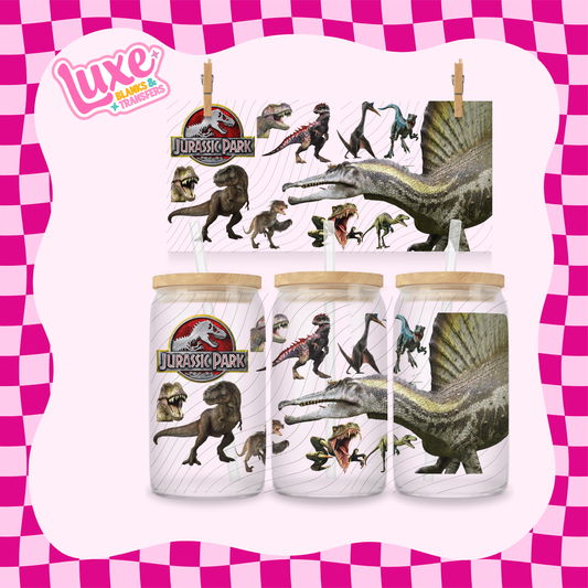 Jurassic Movie | 16oz UV DTF Wrap | #1740