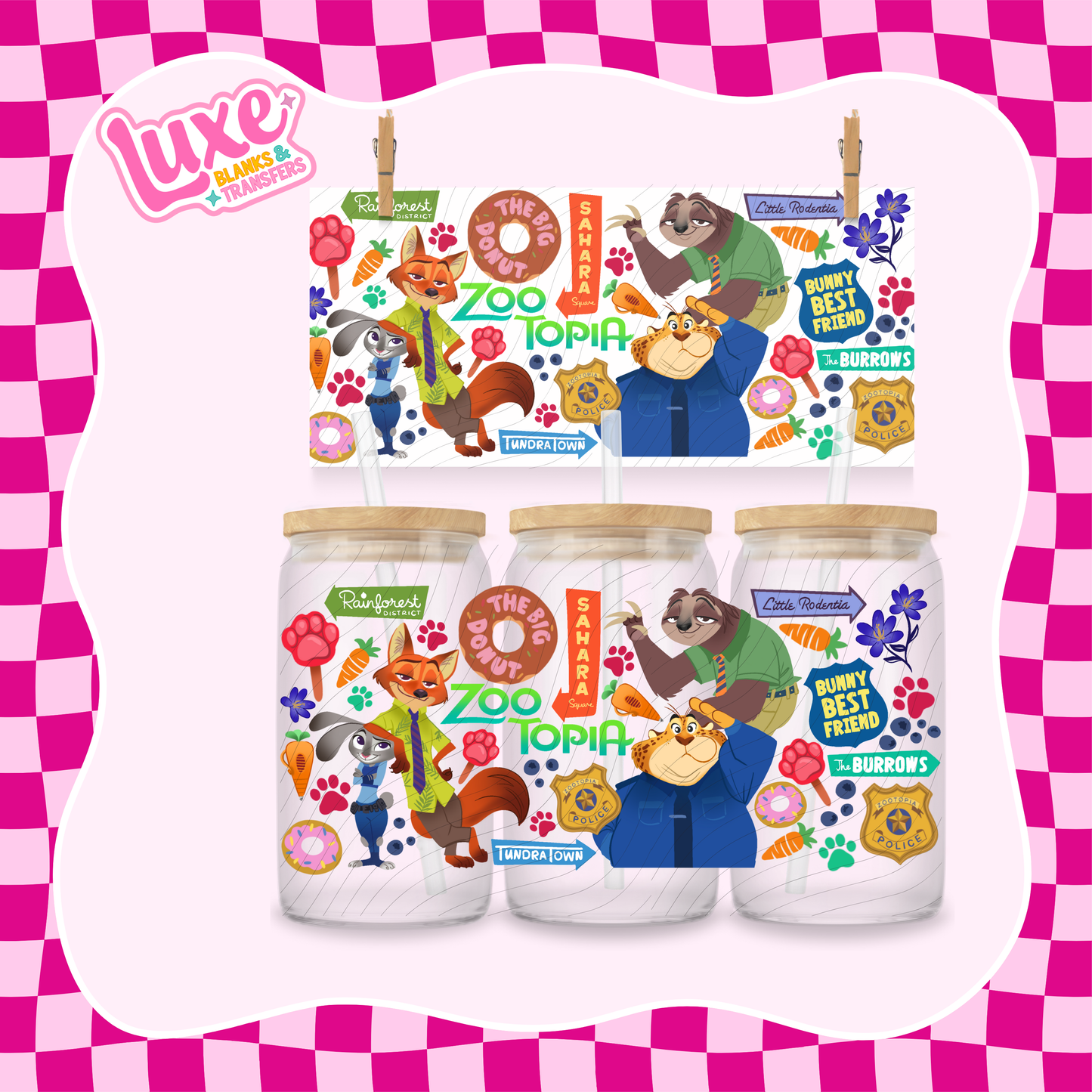 Zoo | UV DTF Wrap | #1241