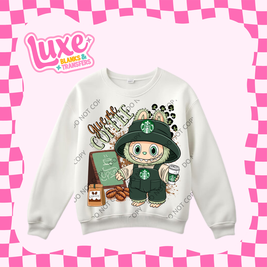 DTF Heat Transfer | Green Bubu Coffee | #403